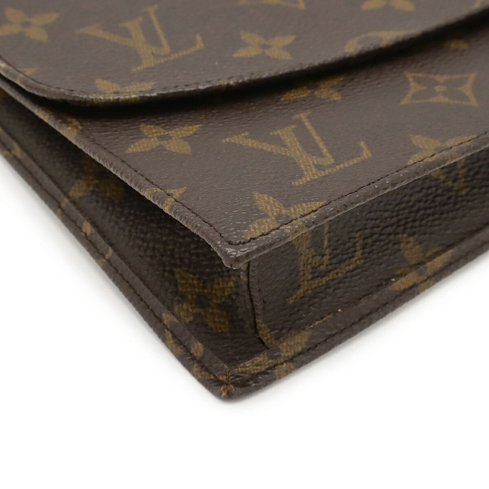 LOUIS VUITTON Authentic Brown Monogram Pochette Pouch - Picture 4 of 8